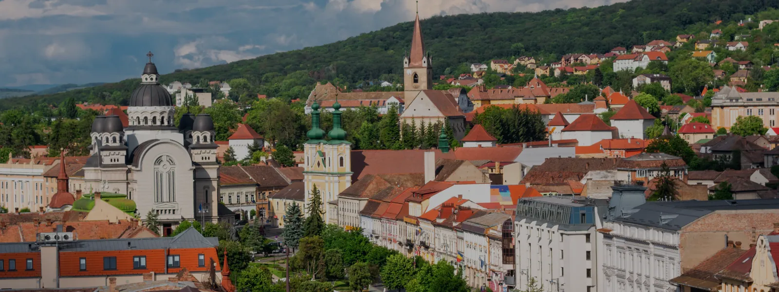 Vedere peste centrul Târgu Mureșului